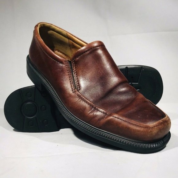 Ecco Leather Dress Shoes Slip Ons EUR Size US 11